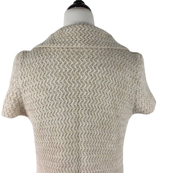 St. Ambecco Italian Wool Blend Long Cream Sweater, Medium - Picture 5 of 9